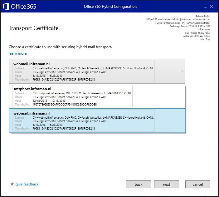 hcw loading certificates