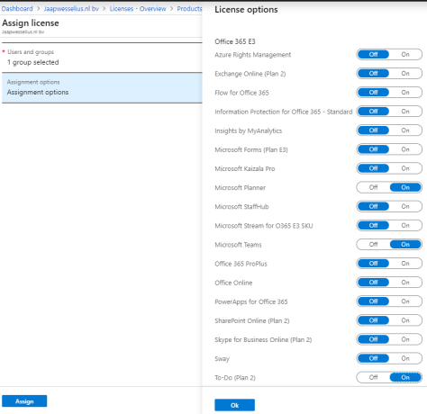 additional license options