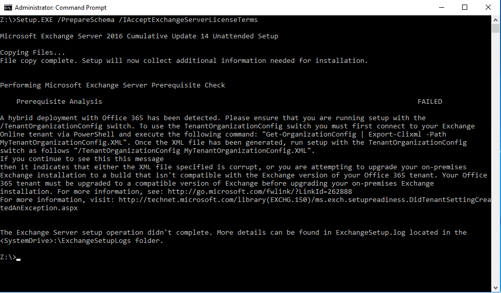 hybrid deployment has been detected
