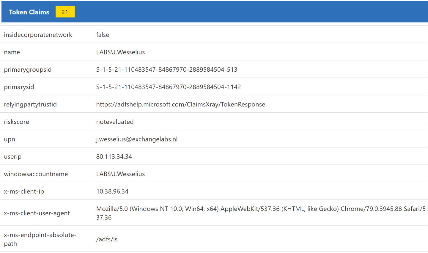 Claims X-Ray ADFS Online Troubleshooting Tool | Jaap Wesselius