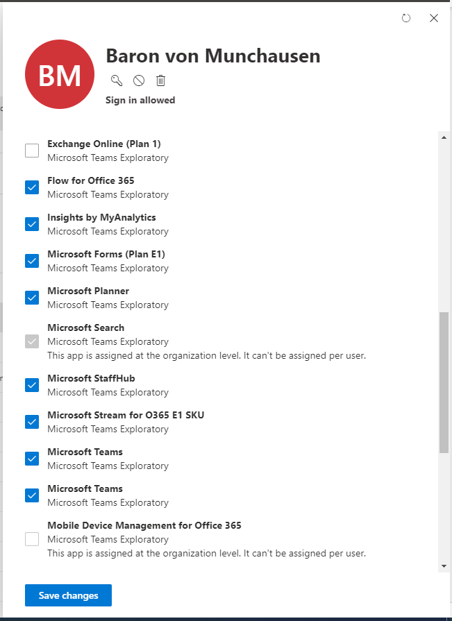 Teams Exploratory License Apps